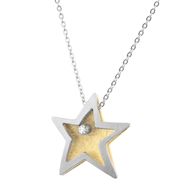 Ernstes Design, Collier, Kette, Kette mit Anhänger K839